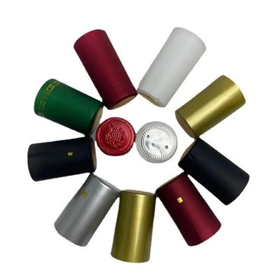 Προσαρμοσμένο PVC Necking Tape Glass Bottle Shrink Cap για λύσεις συσκευασίας ποτών