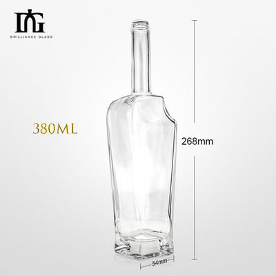 375ml 500ml 700ml μοναδικό σχεδιασμό βότκα τζιν ουίσκι οινοπνεύματα γυάλινο μπουκάλι με φελλό