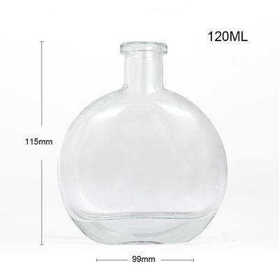 500 ml γυάλινο μπουκάλι με χαραγμένο σχήμα για τερματισμό του ρούμι με τζιν και μπράντυ