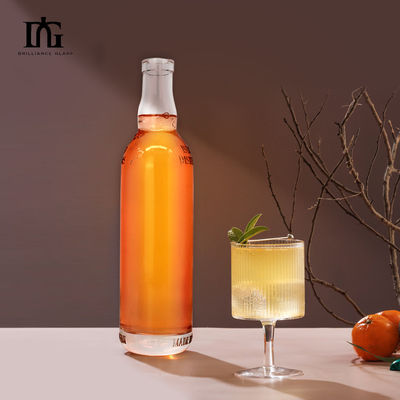 Υλικό του σώματος Γυαλί 750 ml 500 ml Ουίσκι Τζιν μπουκάλι ουίσκι για ποτά και αρώματα