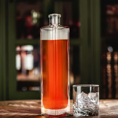 Προσαρμοσμένα 300ml 500ml 700ml Βότκα Ουίσκι Λικέρ Τζιν Ρομ Γυάλινα Πνευματώδη Μπράντυ μπουκάλια με παγωτό