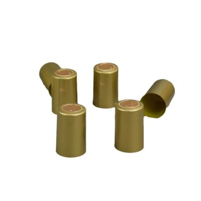 Προσαρμοσμένο PVC Necking Tape Glass Bottle Shrink Cap για λύσεις συσκευασίας ποτών