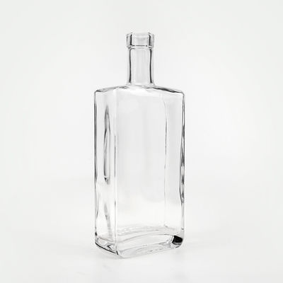 OEM/ODM Αποδεκτό 50ml 100ml 200ml 500ml τετραγωνικό μπουκάλι γυαλιού κρασιού για κονιάκ Βότκα ουίσκι
