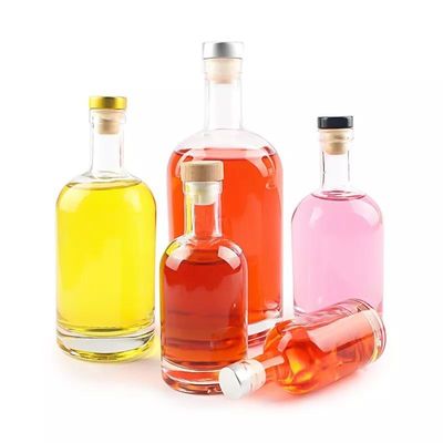 Υλικό σώματος Γυαλί 375ml 500ml 700ml 750ml 1l φιάλη βότκας με προσαρμοσμένο λογότυπο