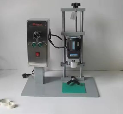 DDX-450 χειροκίνητη ημιαυτόματη μηχανή σπειροειδούς σφράγισης μπουκαλιού γυαλιού αλουμινίου για χρήση
