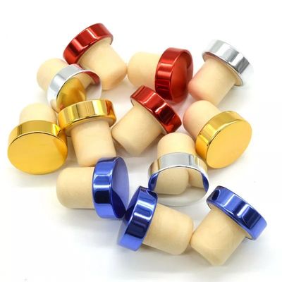 Αλουμινίου T σχήμα Top Bar Top Stopper για εξατομικευμένα σχήμα γυάλινα μπουκάλια ξύλο χαραγμένο