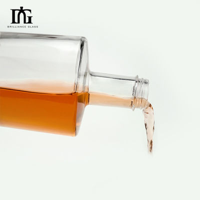 500 ml 750 ml μπουκάλια από γυαλί γεύσης για οινοπνεύματα κομψό και κομψό σχέδιο