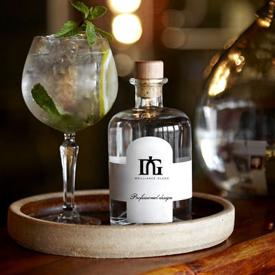 Super Flint Glass Liquor 500ml 700ml 750ml γυάλινο μπουκάλι αλκοολούχων ποτών για ποτά