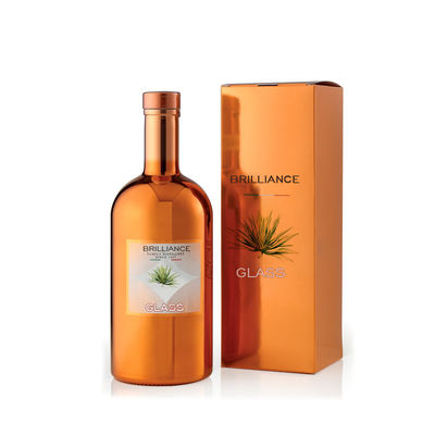 Φλιντ γυαλί Ματ Μαύρο 500ml/700ml/750ml Κενό Στρογγυλό Βότκα Πνευματώδη Ουίσκι Τζιν Μπουκάλι Λικέρ με Φελλό