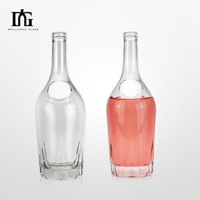 OEM/ODM Δικαιούται 750ml 1000ml σαφές γυάλινο μπουκάλι για λικέρ κόκκινο κρασί αφρώδη βότκα
