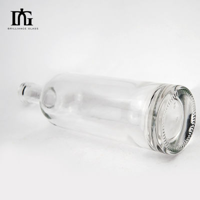 Υλικό κολάρου Γυαλί 500 ml 700 ml Διαφανείς κενές μπουκάλες de Vidrio για οινοπνευματώδη ποτά