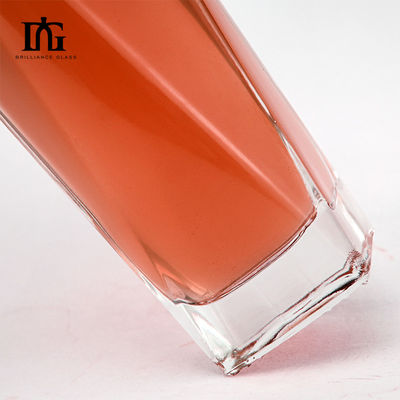 700 ml Custom Square Shape Super Flint Glass Liquor Bottle για Ουίσκι Βότκα Τεκίλα