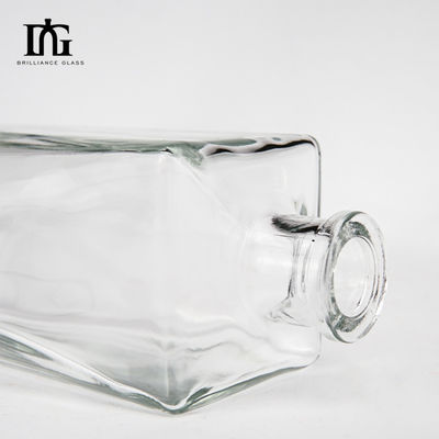 700 ml Custom Square Shape Super Flint Glass Liquor Bottle για Ουίσκι Βότκα Τεκίλα