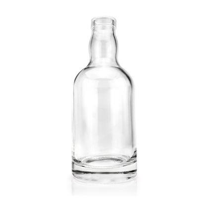 Προσαρμοσμένο σχήμα λογότυπου Κλείδωμα 750ml κενό μοναδικό γυάλινο μπουκάλι για ποτό με καπάκι