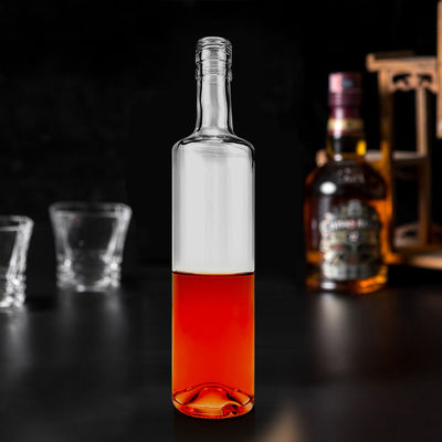 Προσαρμοσμένο σχήμα 700ml 750ml 1000ml γυάλινο σώμα Βότκα Λικέρ Τζιν κενό μπουκάλι ουίσκι για εσάς