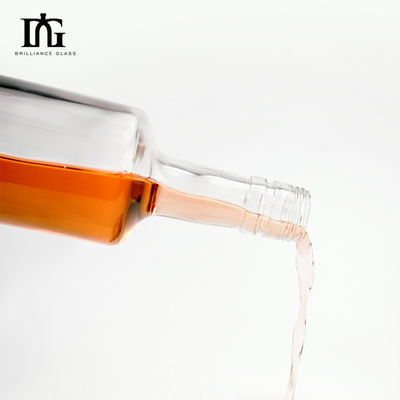 Προσαρμοσμένο σχήμα 700ml 750ml 1000ml γυάλινο σώμα Βότκα Λικέρ Τζιν κενό μπουκάλι ουίσκι για εσάς