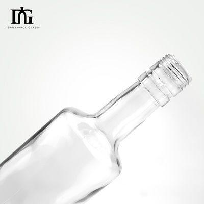 Προσαρμοσμένο σχήμα 700ml 750ml 1000ml γυάλινο σώμα Βότκα Λικέρ Τζιν κενό μπουκάλι ουίσκι για εσάς