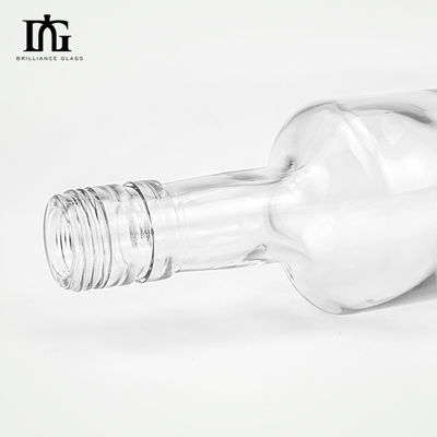 Προσαρμοσμένο σχήμα 700ml 750ml 1000ml γυάλινο σώμα Βότκα Λικέρ Τζιν κενό μπουκάλι ουίσκι για εσάς