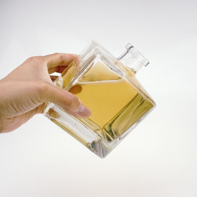 Κραβήματα Custom 750ml τετραγωνικό γυάλινο μπουκάλι για φρούτα κρασί ουίσκι βότκα μπράντυ ρούμι τζιν