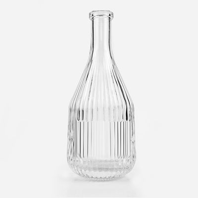 375 ml 450 ml μπουκάλια παγωμένου κρασιού γυάλινο δοχείο με φελλό για ποτά και καμπυλωτό σχέδιο