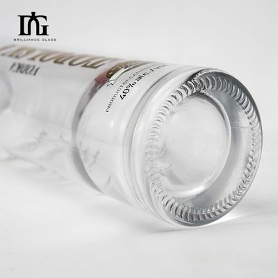 750 ml Κύλινδρο Μακρού Κράτους Γαλάζιο Χρωματισμένο Γυαλί Λικέρ Ουίσκι Βότκα μπουκάλι για ποτό