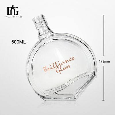 700 ml 750 ml Φτερό κάτω γυάλινο μπουκάλι κρασιού με προσωπική επωνυμία και φελλή σφραγίδα