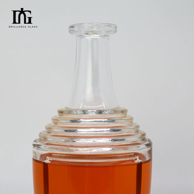 Προσαρμοσμένο 200 ml μοναδικό σχεδιασμό γυάλινο μπουκάλι για ρούμι ουίσκι βότκα και φελλό