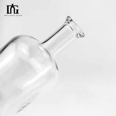 Μπουκάλι 750 ml με κλασικό στρογγυλό σχέδιο και γυάλινο κολάρο