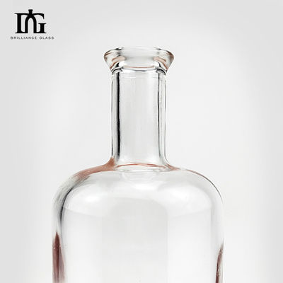 Μπουκάλι 750 ml με κλασικό στρογγυλό σχέδιο και γυάλινο κολάρο