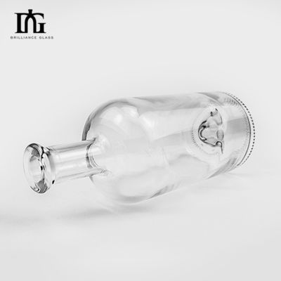 Μπουκάλι 750 ml με κλασικό στρογγυλό σχέδιο και γυάλινο κολάρο