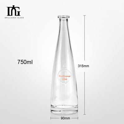 750 ml 1000 ml Ρουμ Ουίσκι Τζιν Τεκίλα Μπράντυ Λικέρ Ποτά Γυάλινο μπουκάλι με φελλό