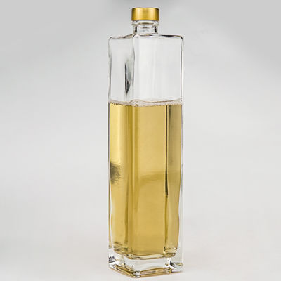 700 ml τετραγωνικό αλουμινένιο βίδα φελλό πάχος κάτω Βότκα Μπράντυ Ρουμ Τζιν Πνευματώδη Αλκοόλ γυάλινο μπουκάλι