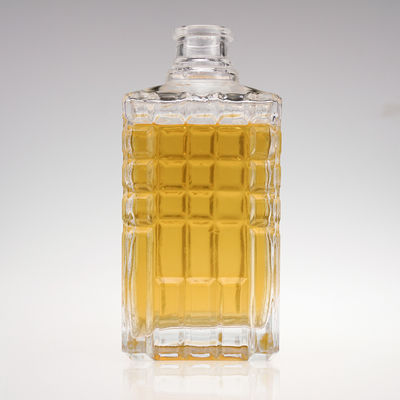 OEM/ODM Αποδεκτό τετράγωνο 500 ml φιλικό προς το περιβάλλον γυάλινο μπουκάλι για ουίσκι και ομορφιά