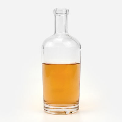 Προσαρμοσμένο λογότυπο 300ml 500ml 700ml 750ml γυάλινο μπουκάλι για Βότκα Ουίσκι Λικέρ Μπράντυ