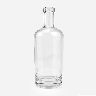 Προσαρμοσμένο λογότυπο 300ml 500ml 700ml 750ml γυάλινο μπουκάλι για Βότκα Ουίσκι Λικέρ Μπράντυ