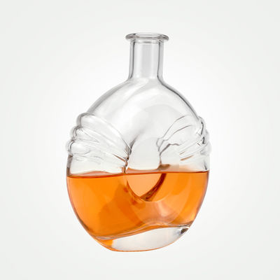 500 ml 700 ml σαφές γυάλινο μπουκάλι με φελλό για μπράντυ Δικαιούμενο OEM/ODM μοναδικό