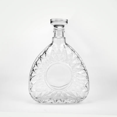 Αποδεκτό λογότυπο πελάτη 750ml 75cl σαφές γυάλινο μπουκάλι αλκοόλ για οινοπνεύματα και ποτά