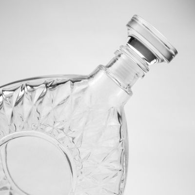 Αποδεκτό λογότυπο πελάτη 750ml 75cl σαφές γυάλινο μπουκάλι αλκοόλ για οινοπνεύματα και ποτά