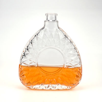 Αποδεκτό λογότυπο πελάτη 750ml 75cl σαφές γυάλινο μπουκάλι αλκοόλ για οινοπνεύματα και ποτά