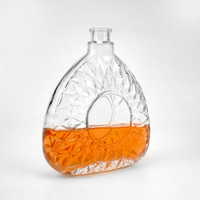 Αποδεκτό λογότυπο πελάτη 750ml 75cl σαφές γυάλινο μπουκάλι αλκοόλ για οινοπνεύματα και ποτά