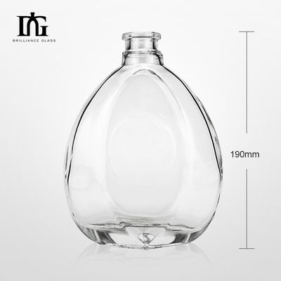 Κεπάκι τύπου φελλού και τα δύο ποτά Ποτό 500 ml 750 ml Ειδικό σχήμα Διαφανές γυάλινο μπουκάλι