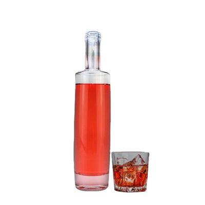 Διαυγές Ματ Μαύρο Γυαλί Φιαλίδιο Λικέρ 700ml 750ml για Βόρειο Τζιν Ουίσκι Βότκα Πνεύμα