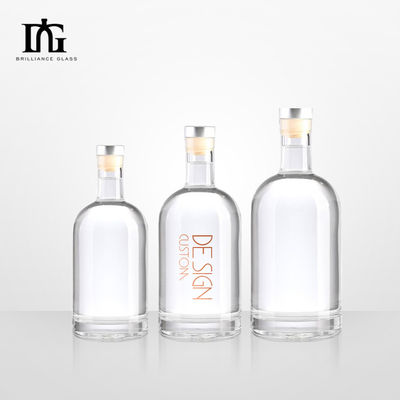 Γυάλινα μπουκάλια αλκοόλ Spirits Vodka Liquor μπουκάλι 350ml 700ml 750ml Nordic διαφανές