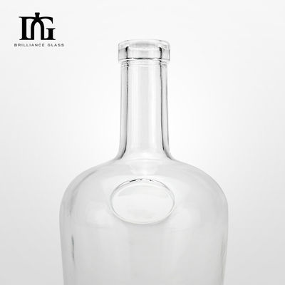 700 ml γυάλινο μπουκάλι τζιν με φελλώδες καπάκι σαφή ουίσκι ρούμι αλκοόλ βότκα μπουκάλι