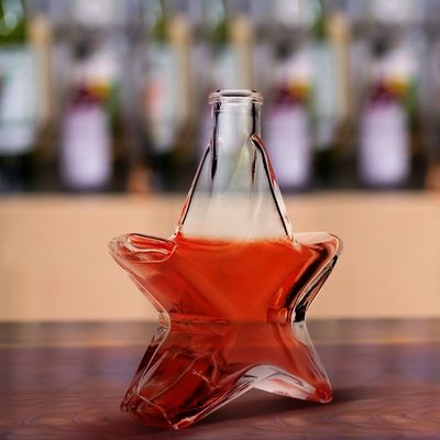 Γυάλινο μπουκάλι για ρούμι, ουίσκι, βότκα 200 ml χωρητικότητα