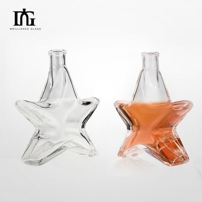 Γυάλινο μπουκάλι για ρούμι, ουίσκι, βότκα 200 ml χωρητικότητα