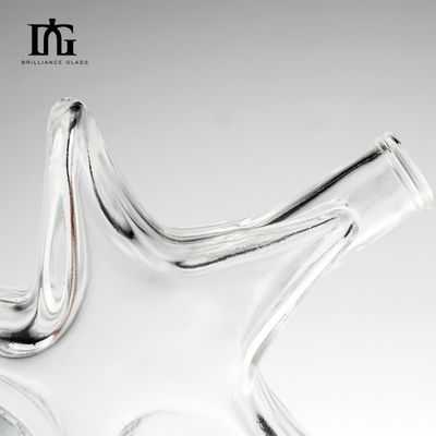 Γυάλινο μπουκάλι για ρούμι, ουίσκι, βότκα 200 ml χωρητικότητα