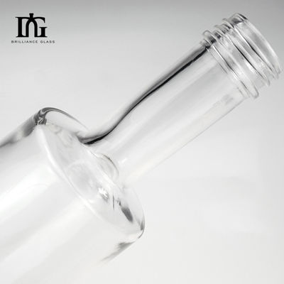 500 ml 700 ml Κρυστάλλινο λευκό στρογγυλό μπουκάλι κρασιού με θερμή σφραγίδα και σφραγίδα τύπου CORK