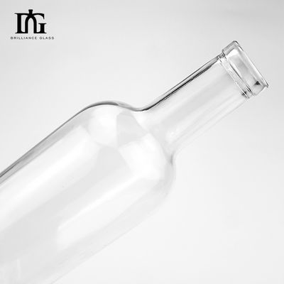 Γυάλινο ποτό κενό μπουκάλι 700ml για οινοπνευματώδη ποτά κολάρο υλικό γυαλί από την Κίνα