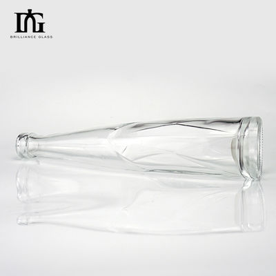 Γυάλινο υλικό 330ml 500ml Σχεδιαστικά μπουκάλια ποτών φρούτων κρασιού με καπάκι αλουμινίου